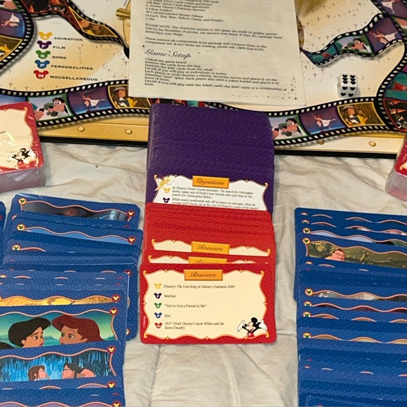 Wonderful World of Disney Trivia 2 The Sequel Board Game 2000 *Complete* - Picture 9 of 10